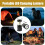 Camping Lantern Foldable Flashlight With Hook And Handle Adjustable  Brightness 7.99x3.35 Inch Outdoor Survival 4