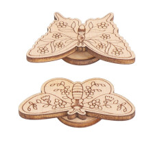 Aguja de madera de haya con potentes imanes para coser de 3 mm de grosor