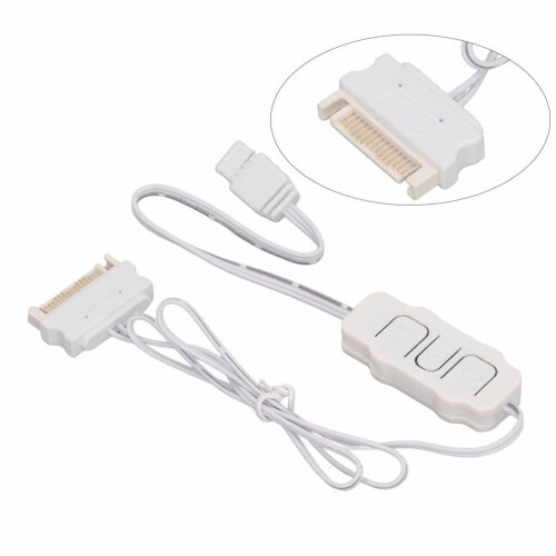 5V 3Pin ARGB Controller SATA Power for DIY Fans & Light Strips White 2