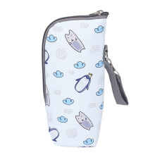 Niedliche, isolierte Babyflaschenwärmertasche mit Pinguinmotiv, 22 cm, tragbar