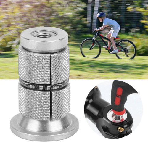 Aluminum Alloy Bicycle Front Fork Expansion Screw for 28.6mm Width, Silver 2