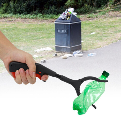 Multifunctional Trash Picker Tool 29.5cm ABS Garbage Claw with Non-slip Grip 2