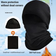 Winter-Set aus Polarfleece-Gesichtsmaske und Schal für Damen und Herren, Einheitsgröße