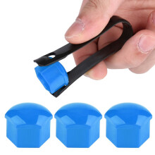 20 Stück 17 mm Radmuttern- und Nabenschrauben-Schutzkappen, blau