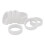 Grey Silicone Suitcase Wheel Covers - Silent & Scratchproof Protection 1