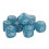 Luminous 10pcs Finger Guessing Dice Set - 20mm Blue Lightweight Plastic 1