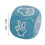 Luminous 10pcs Finger Guessing Dice Set - 20mm Blue Lightweight Plastic 2