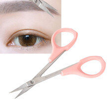 Ciseaux à sourcils et cils en acier inoxydable, outil de beauté et de maquillage CA865