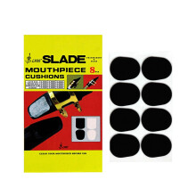 8 stuks zwarte siliconen mondstukkussentjes voor alt-/tenorsaxofoon 0,8 mm