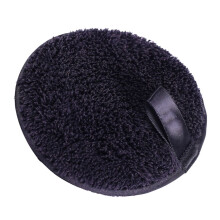 Herbruikbare make-up remover pads, zwart, 8 stuks, mild en exfoliërend