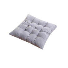 (Light Gray) Square 40*40 Chair Cushion With Ties Ultra Soft Warm Floor Cushion For Chair Sofa Car Etc Comfortable Square Seat Cushion