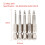 5 stuks 50 mm driehoekige schroevendraaierbits 1/4 2