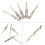 5 stuks 50 mm driehoekige schroevendraaierbits 1/4 4