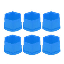 20 Stück 21 mm Radmuttern- und Nabenschrauben-Schutzkappen, blau