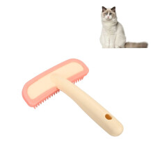 Cepillo multifuncional para quitar el pelo de mascotas con cerdas suaves de silicona para perros y gatos.