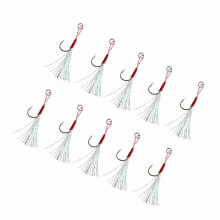Jigs de pesca lenta con jigging, modelo 12-19, 10 anzuelos con púas
