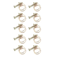 Dubbeltrådig vattenslangklämma för rörklämma, fästverktyg (16mm-19mm)