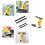 Long-Lasting 250mm Rubber Squeegee Blade Refills for WV1 2 Pcs 3