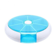 Portable Rotating 7 Days Tablet Medicine Pill Organizer Storage Box