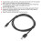 USBA to USBC Cable 1m Black - Fast Data Audio Power Transfer 3