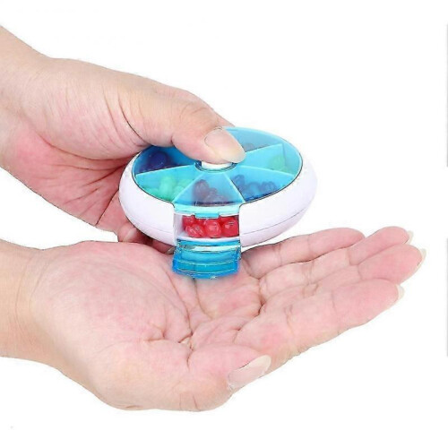Portable Rotating 7 Days Tablet Medicine Pill Organizer Storage Box 2