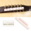 Bone Bridge Saddle & Nut Set for 12-String Acoustic Folk Guitars 3