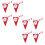 8Pcs Christmas Design Tableware Bags With Cutter And Fork For Home 6