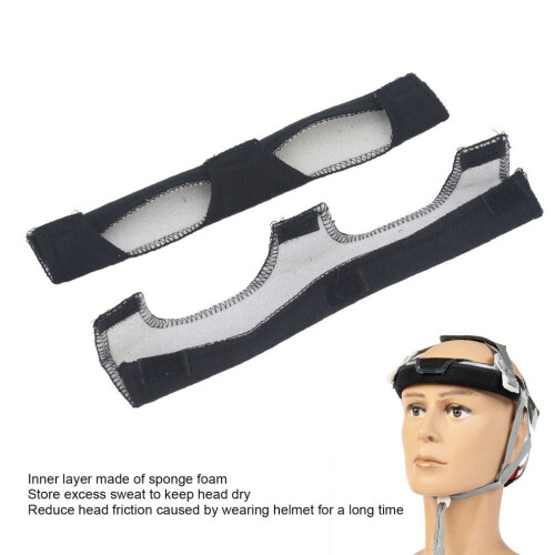 Helmet Accessory: 4Pcs Cotton Sweatbands Hook & Loop Design 2