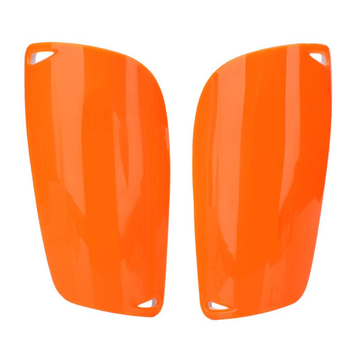 Ergonomic Design Orange Shin Guards - Ultimate Soccer Leg Protector 1