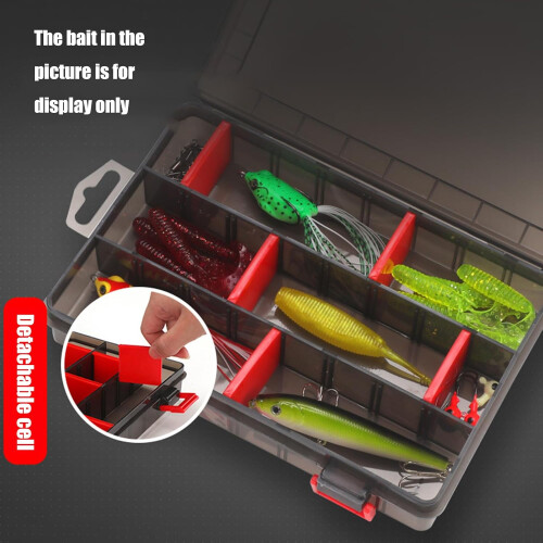Fishing Tackle Box Sealed Small Storage Case With Adjustable Compartments For Lures And Baits 1