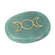 Handcrafted Jadestone Worry Stone for Pocket-Sized Stress Relief