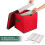 2Pcs Christmas Ornament Storage Box With Lid For 64 Decorations Red 6