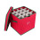 2Pcs Christmas Ornament Storage Box With Lid For 64 Decorations Red 8