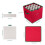 2Pcs Christmas Ornament Storage Box With Lid For 64 Decorations Red 2