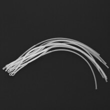 10 conectores de bucles de pesca blancos de 50 lb, línea de bucle de mosca, accesorio para aparejos