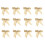 36Pcs Burlap Bow Ornaments Beige Christmas Tree Gift Knots 1