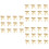 36Pcs Burlap Bow Ornaments Beige Christmas Tree Gift Knots 6