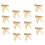 36Pcs Burlap Bow Ornaments Beige Christmas Tree Gift Knots 11