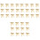 36Pcs Burlap Bow Ornaments Beige Christmas Tree Gift Knots 3