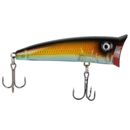 Künstlicher 7 cm Kunststoff-Angelköder, schwimmender Popper, fischähnlicher Angelköder, Zubehör (4 Stück) 1