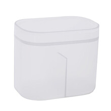 Plastic Cotton Swab Box with 2 Compartments, Lids, 10.5x7x6.8cm