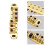 1 Set Alloy Roller Saddle Bridge Replacement Part for LP Style 6-String Electric Guitar(Gold) 3