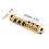 1 Set Alloy Roller Saddle Bridge Replacement Part for LP Style 6-String Electric Guitar(Gold) 2
