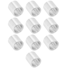 10 st. distanspackning i aluminiumlegering, 8 mm ytterdiameter, anodiserad