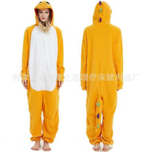 (Size L (171-180cm, 100-170 catties),Charmander)Women's autumn and winter polar fleece cartoon one-piece pajamas home wear