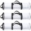 3Pcs Transparent Gift Wrap Holders for Xmas Storage Rolls 8