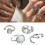 Trend Vintage Opal Irregular Natural Stone Ring Opal-A 2