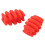 Red Compound Bow Limbs Stabilizer - Universal Vibration Dampener 2pcs 4