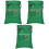 3Pcs Christmas Candy Gift Bags Canvas Drawstring Pockets For Party 3