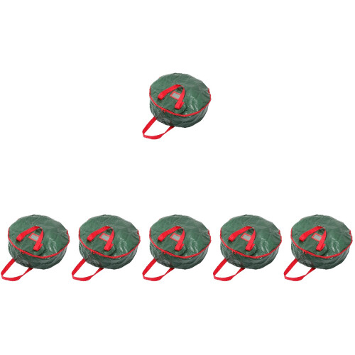 6 Pcs Premium Design Round Christmas Wreath Storage Solution 2